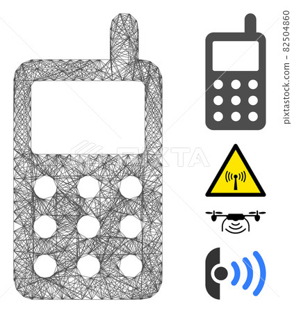 Network Portable Radio Transmitter Vector Mesh 82504860