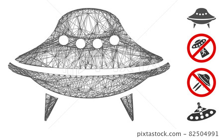 Network Space Ship Vector Mesh 82504991