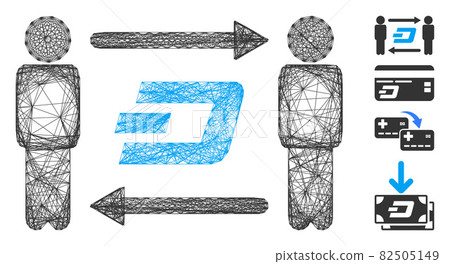 Net People Exchange Dash Vector Mesh 82505149