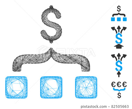 Network Collect Money Vector Mesh Network Collect Money Vector Mesh 82505663