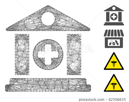 Hatched Hospital Vector Mesh 82506635