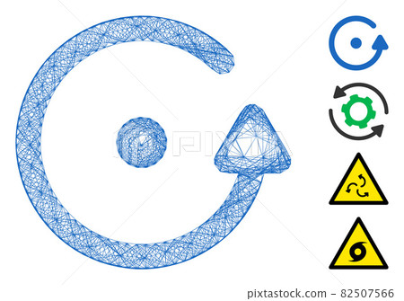 Net Rotation Vector Mesh - Stock Illustration [82507566] - PIXTA
