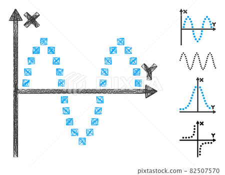 Hatched Sinusoid Plot Vector Mesh Hatched Sinusoid Plot Vector Mesh 82507570