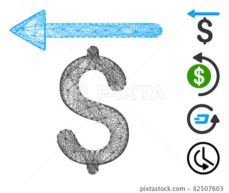 Hatched Moneyback Vector Mesh Hatched Moneyback Vector Mesh 82507603