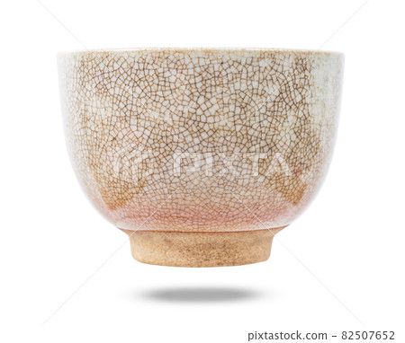 Old vintage ceramic cup isolated on white background. Old vintage ceramic cup isolated on white background. 82507652