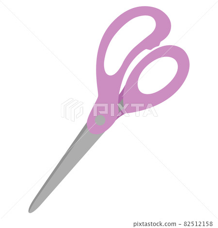 Scissors (pink) cut stationery miscellaneous goods illustration icon 82512158