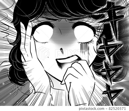 70's shojo manga The face of a beautiful woman who becomes white with anger 70's shojo manga The face of a beautiful woman who becomes white with anger 82520371