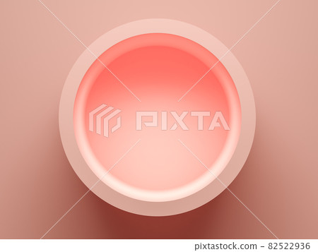 Concept empty illuminated showcase shelf 3D rendering 82522936