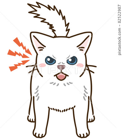 Menacing cat (white) 82522987