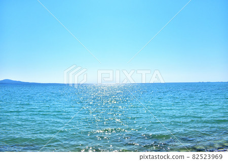 Glittering sea shining in the sunlight / Nago City, Okinawa Prefecture Glittering sea shining in the sunlight / Nago City, Okinawa Prefecture 82523969