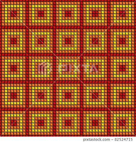 Cross-stitch - seamless pattern. Vector illustration. Endless background texture for textile, wallpaper, pillows, linen, wrapping paper, web. Vector illustration. Cross-stitch - seamless pattern. Vector illustration. Endless background texture for textile, wallpaper, pillows, linen, wrapping paper, web. Vector illustration. 82524715