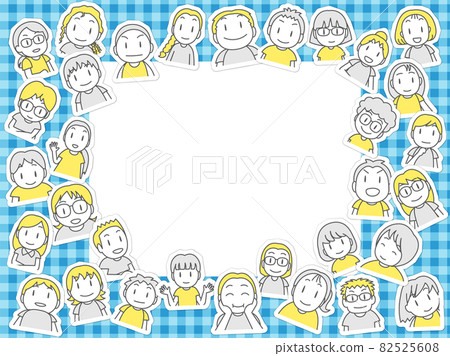 Class Friend Frame (Blue) - Stock Illustration [82525608] - PIXTA