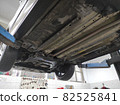 car for repairing in a vehicle repair shop 82525841