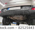 car for repairing in a vehicle repair shop 82525843