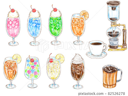 復古咖啡店飲品菜單 82526278