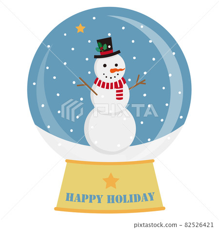 戴著高頂禮帽的雪球插圖 82526421