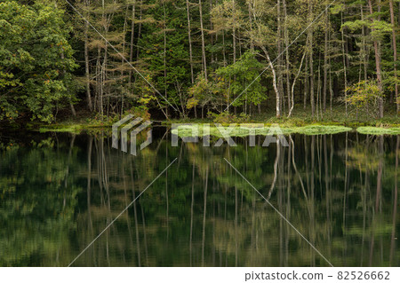 Autumn morning Mishakaike Pond at the end of September Autumn morning Mishakaike Pond at the end of September 82526662