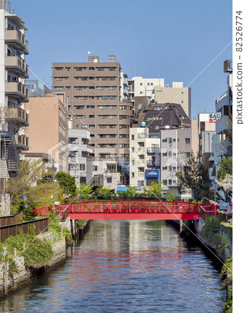 Shinden Bridge, a humanitarian bridge in Koto Ward, Tokyo Shinden Bridge, a humanitarian bridge in Koto Ward, Tokyo 82526774