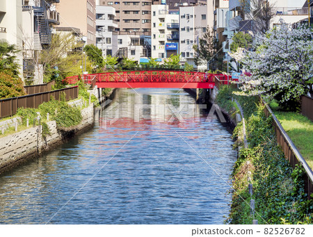Shinden Bridge, a humanitarian bridge in Koto Ward, Tokyo Shinden Bridge, a humanitarian bridge in Koto Ward, Tokyo 82526782