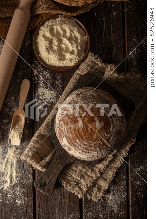 Homemade sourdough bread Homemade sourdough bread 82526943