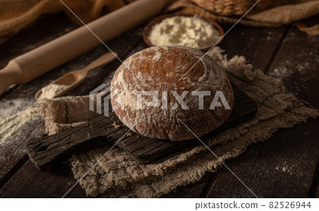 Homemade sourdough bread Homemade sourdough bread 82526944