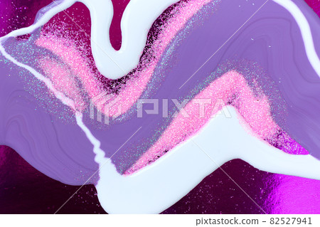 Ink violet and white marble texture with pink glitter Ink violet and white marble texture with pink glitter 82527941
