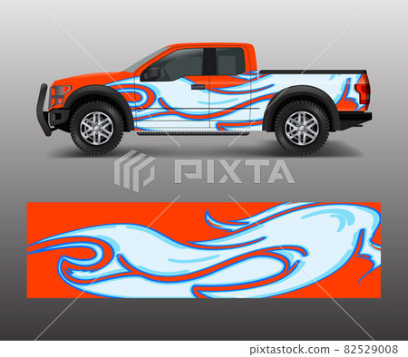 Graphic abstract stripe racing modern designs for wrap vehicle, race car, speed offroad, rally, adventure. Graphic abstract stripe racing modern designs for wrap vehicle, race car, speed offroad, rally, adventure. 82529008