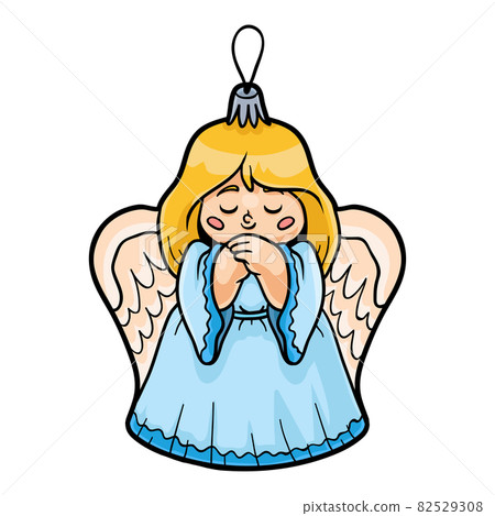 Cartoon vector illustration for children, cute angel Cartoon vector illustration for children, cute angel 82529308