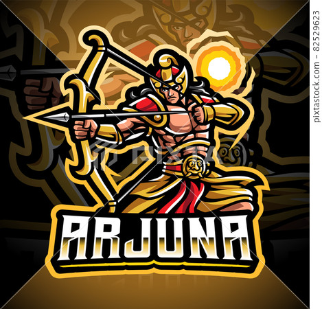 Arjuna archer esport mascot logo design Arjuna archer esport mascot logo design 82529623