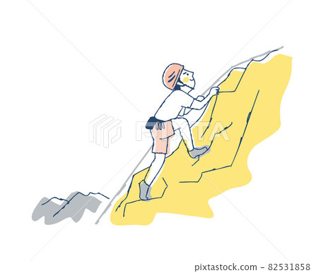 Rock climbing man Rock climbing man 82531858