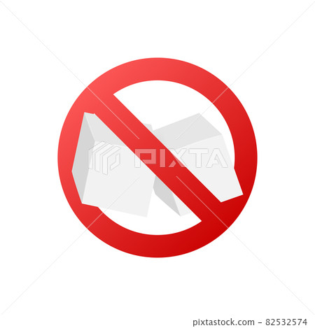 No Sugar free vector icon. Vector illustration. 82532574
