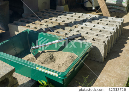 Block concrete work cement Block concrete work cement 82532726