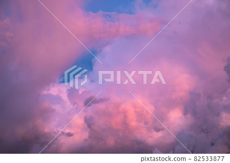 Beautiful dramatic sky with colorful clouds at evening Beautiful dramatic sky with colorful clouds at evening 82533877