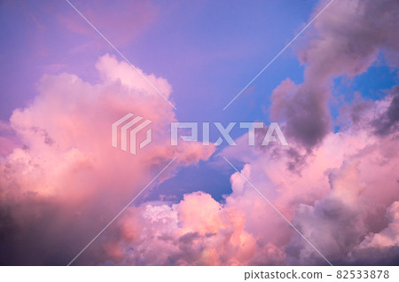 Beautiful dramatic sky with colorful clouds at evening Beautiful dramatic sky with colorful clouds at evening 82533878