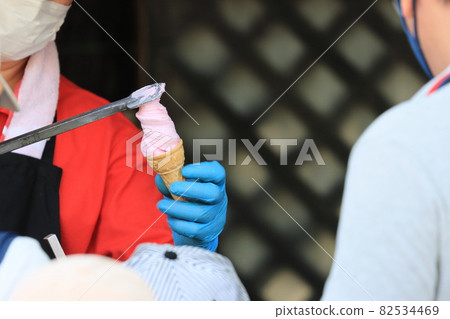 Turkish ice cream dessert handmade ice cream Turkish ice cream dessert handmade ice cream 82534469