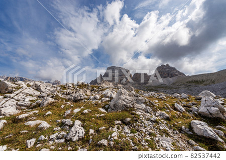 Mountain Range of Paternkofel or Monte Paterno - Sesto Dolomites Italian Alps 82537442