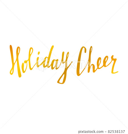 Merry Christmas gold Lettering Design. Greeting text. Vector illustration EPS10 82538137