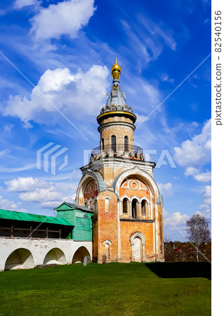 Restoration of an abandoned old church. Restoration of an old building of an abandoned Christian church Restoration of an abandoned old church. Restoration of an old building of an abandoned Christian church 82540156