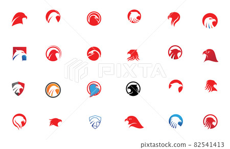 eagle head  bird Logo Template vector illustration design 82541413