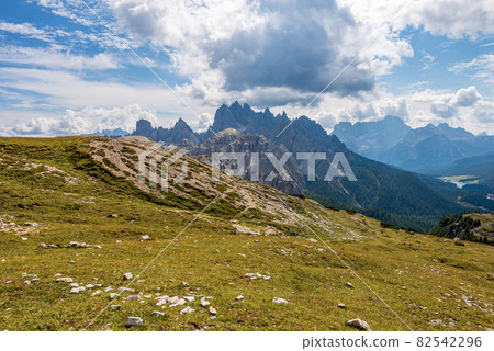 Mountain Range of Cadini di Misurina and Sorapiss from Tre Cime di Lavaredo 82542296