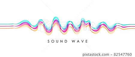 Vector background with color abstract blend wave 82547760