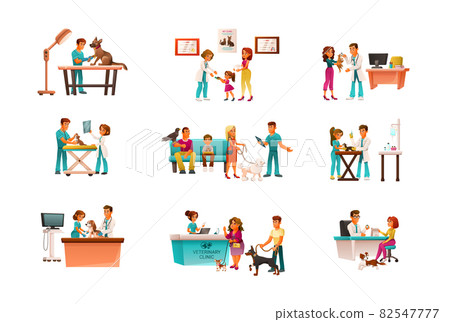 Veterinary Clinic Compositions Set 82547777