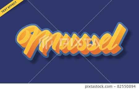 mussel sea text effect design mussel sea text effect design 82550894