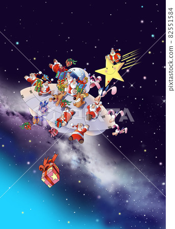 Santa Claus came on a UFO 82551584