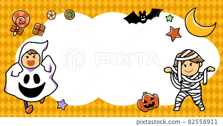 Cute background design illustration for Halloween image Cute background design illustration for Halloween image 82558911