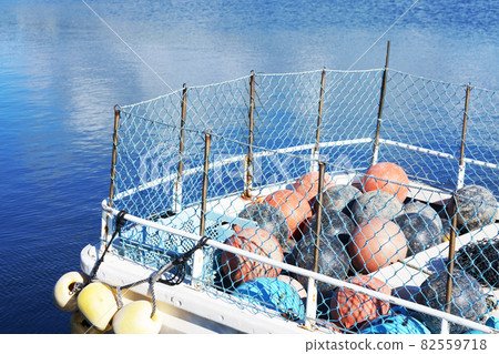 漁港、漁村、水面、北海道 82559718