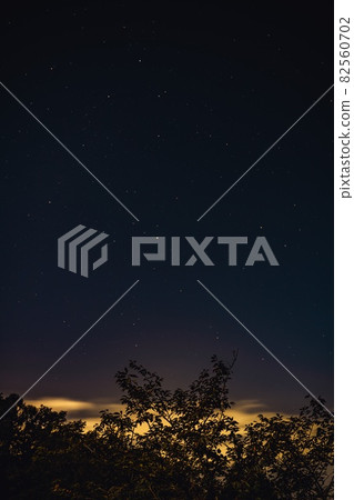 Starry sky seen from Iwayama Observatory 82560702