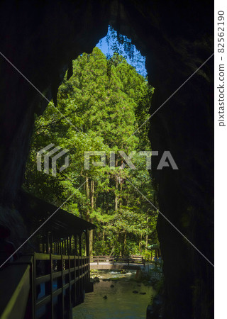 Yamaguchi Prefecture Mine City Akiyoshido Cave Cave River Entrance 82562190