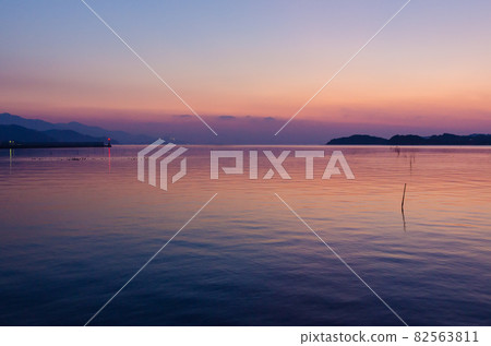 絲島茜色海岸的夜景 82563811