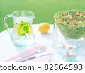 Salad and jug 82564593
